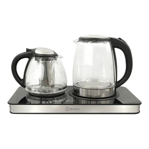 V450B چایساز کنارهم2200وات شیشه ای  مشکی ویکنز
